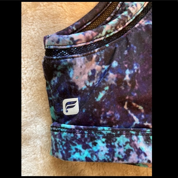 3/$15 - Fabletics Small Sports Bra Galaxy Mesh - Picture 3 of 8